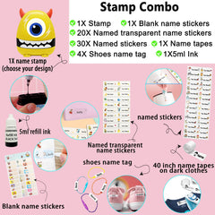 Stacy And Kirill (Stacynkirill) Name Stamp - Monster Plus Personalised Name Stamp For Kids AdultsStacy & Kirill