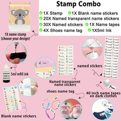 Stacynkirill Name Stamp - Zoo Animal Personalised Name Stamp For Kids AdultsStacy & Kirill