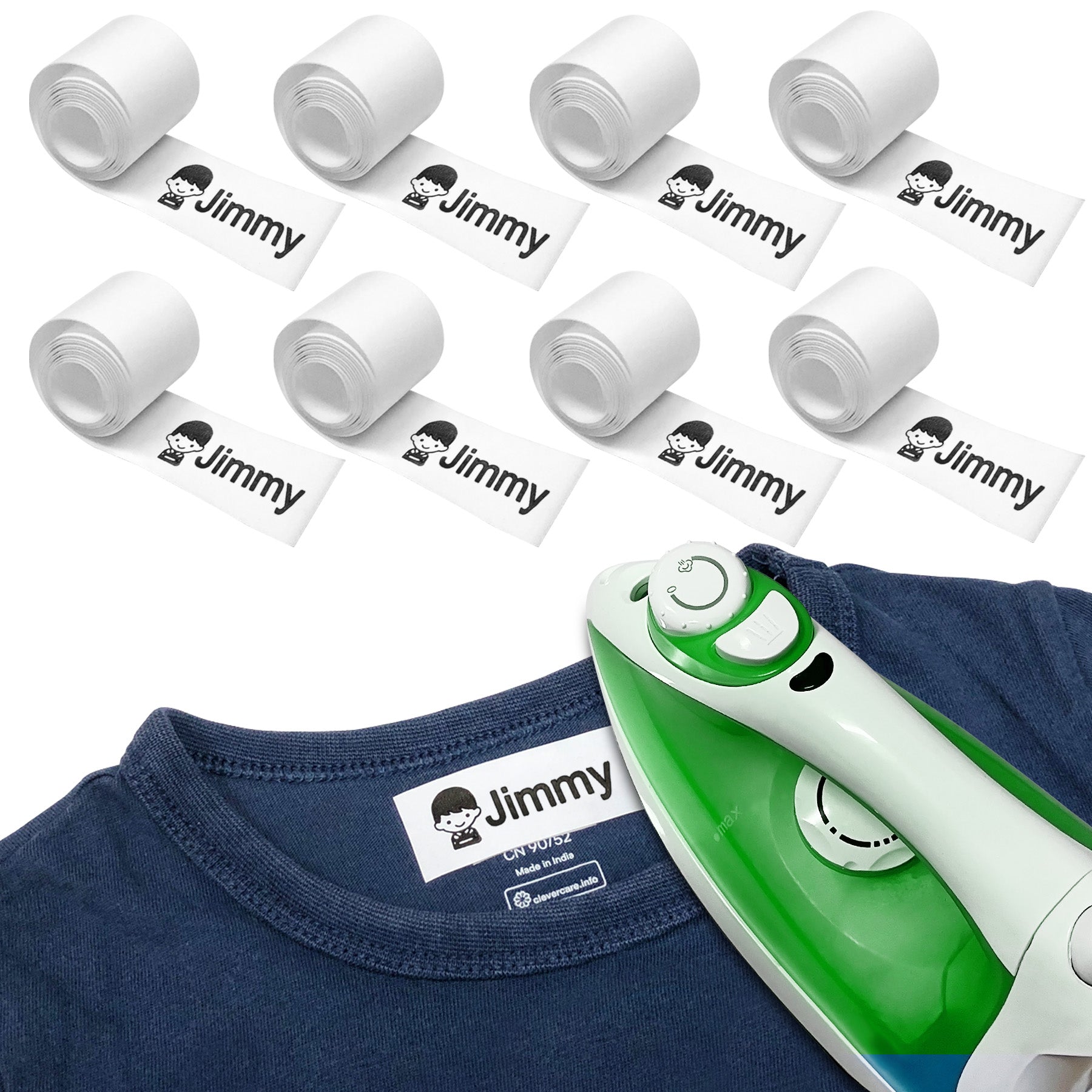 40 Inch (20 - 25 names quantity )Per Roll Iron On Stamp Tapes For Dark And Thin ClothesStacynKirill