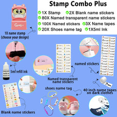 Stacy And Kirill (Stacynkirill) Name Stamp - Cute Cat Hamster Personalised Name Stamp For Kids AdultsStacy & Kirill