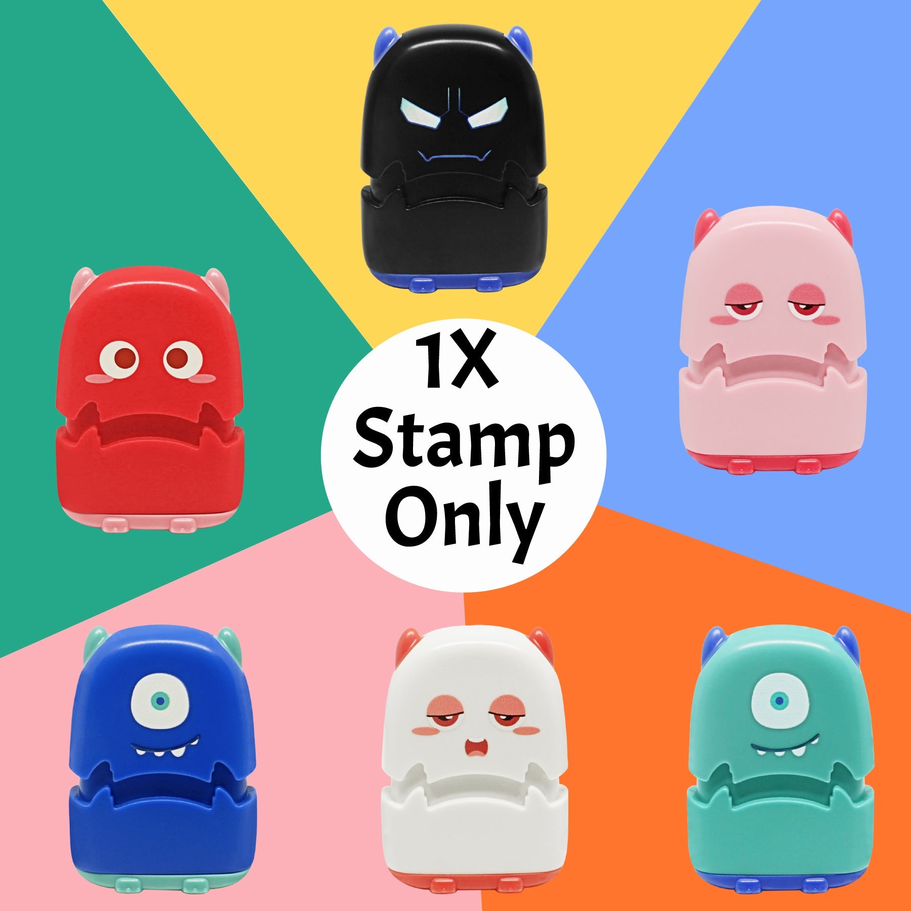 Stacy And Kirill (Stacynkirill) Name Stamp - Cute Monster Alien Personalised Name Stamp For Kids AdultsStacy & Kirill